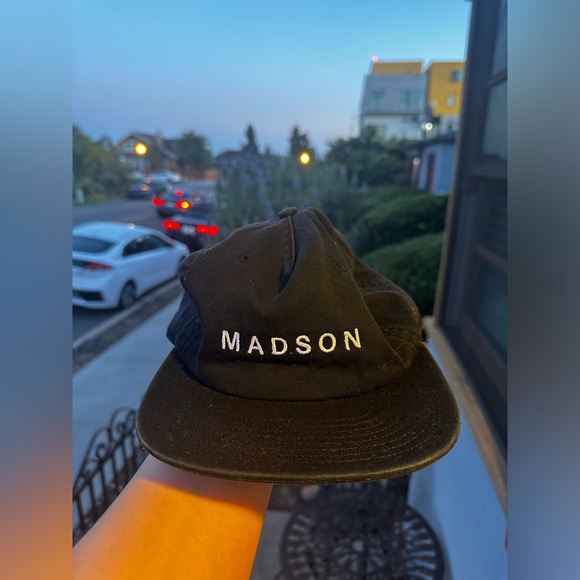 Madson Wine Black Flat Bill Surfer/Skater Hat, Unisex - Picture 9 of 9